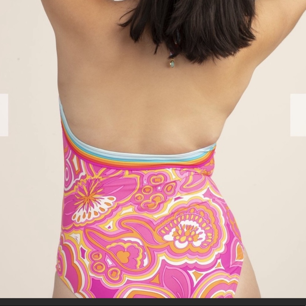 NWT Trina Turk Morning Sunrise one piece swimsuit size 20W - Picture 4 of 9